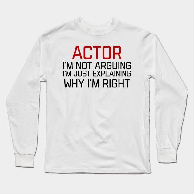 actor Long Sleeve T-Shirt by Design stars 5